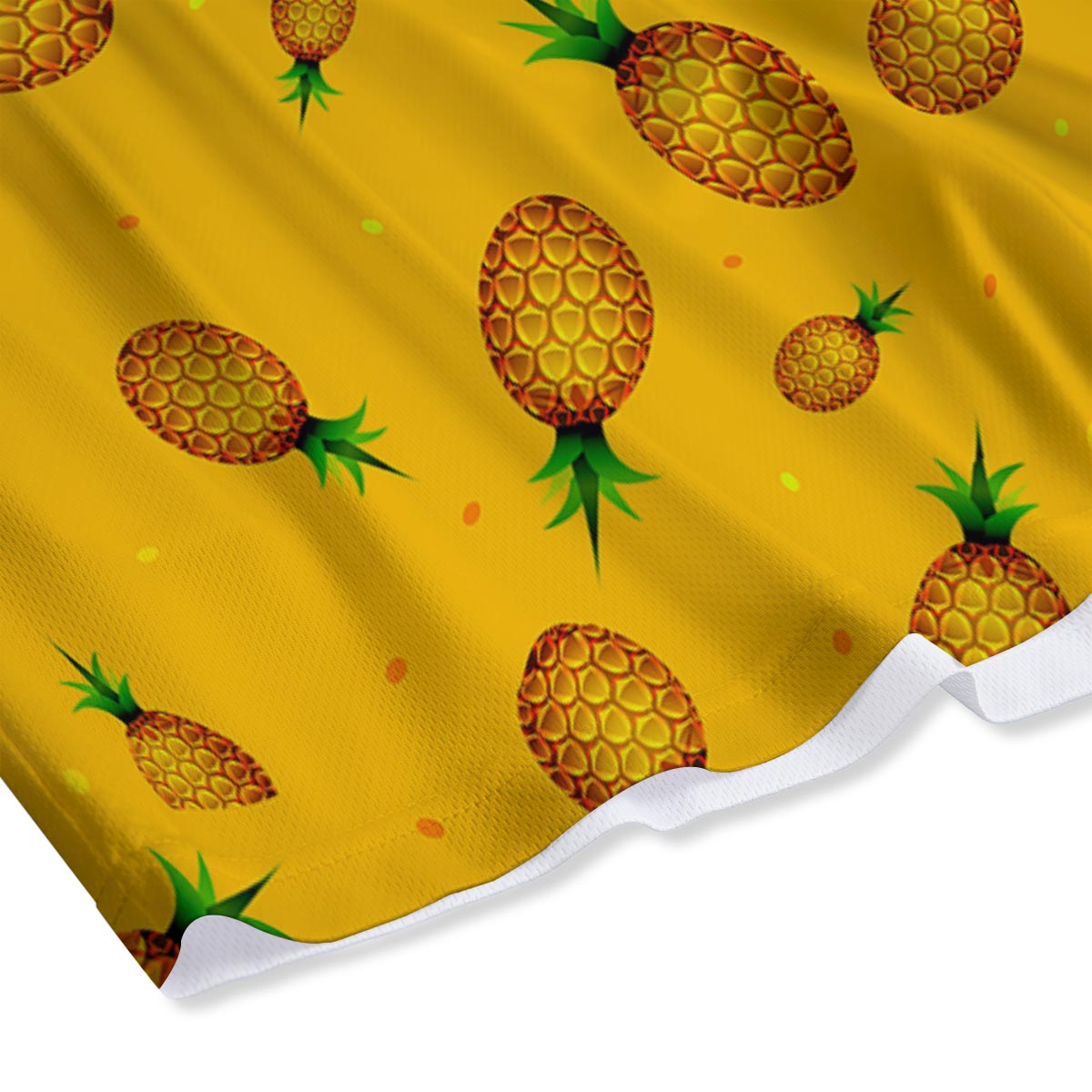 Pineapple Sand Beach Print Pattern Mesh Shorts-grizzshop
