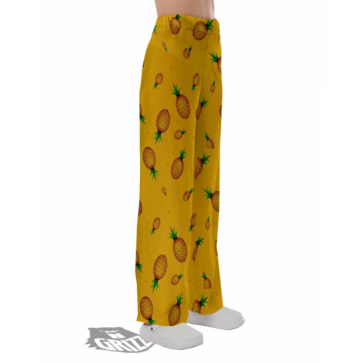 Pineapple Sand Beach Print Pattern Pajama Pants-grizzshop