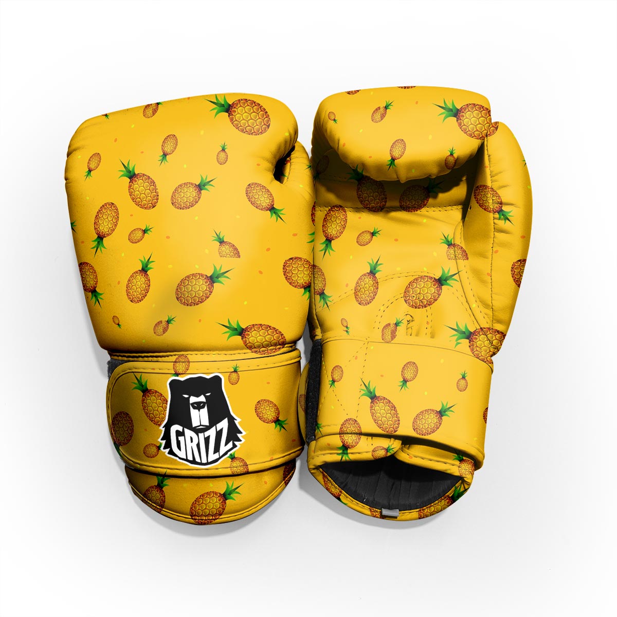 Pineapple Sand Beach Print Pattern Sparring Gloves-grizzshop