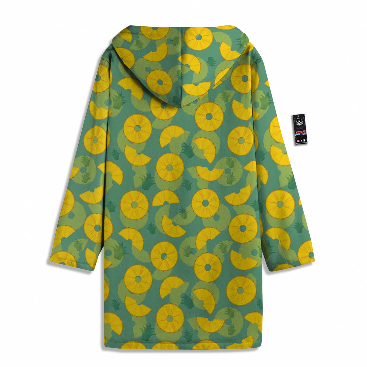 Pineapple Sliced Print Pattern Men's Windbreaker Jacket-grizzshop