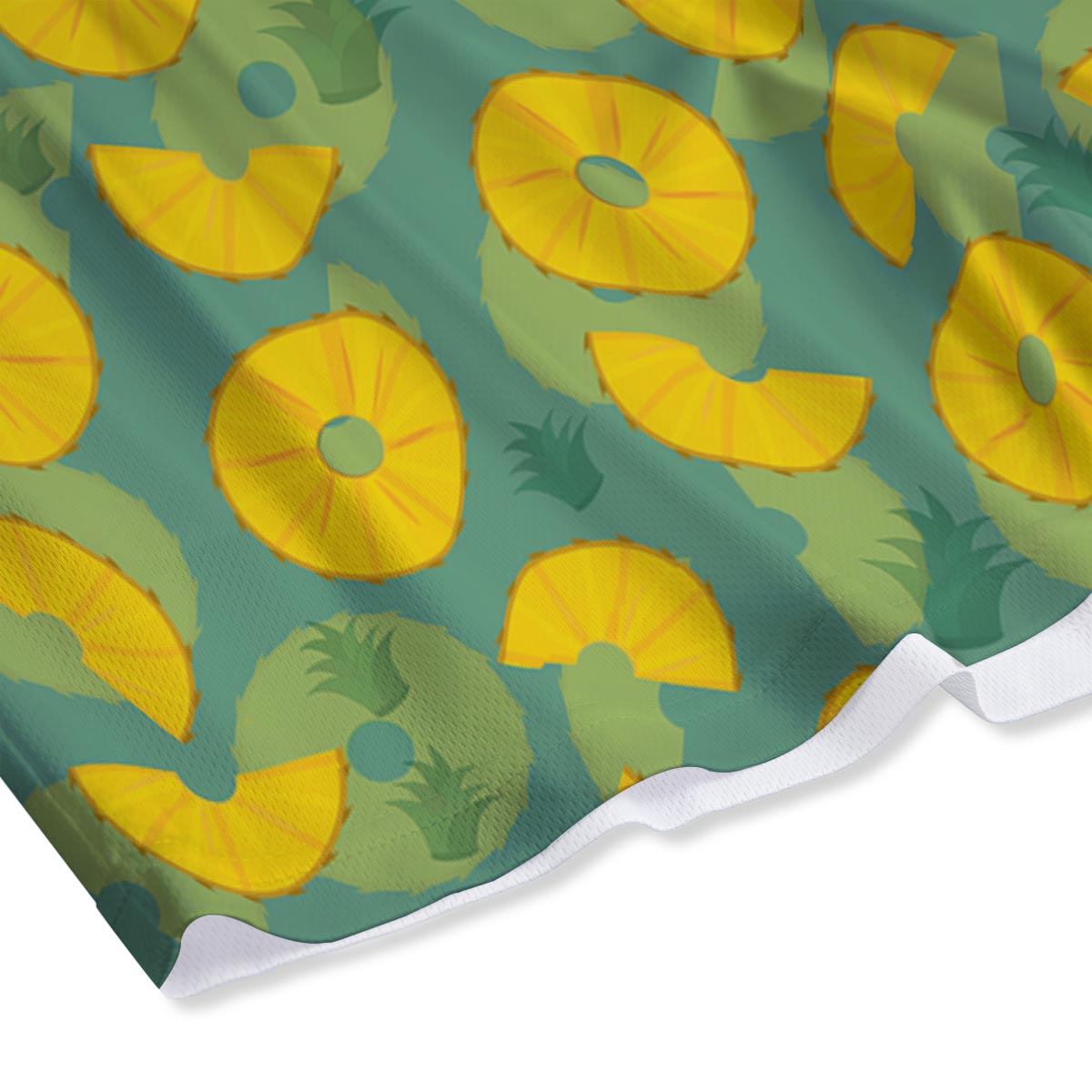 Pineapple Sliced Print Pattern Mesh Shorts-grizzshop