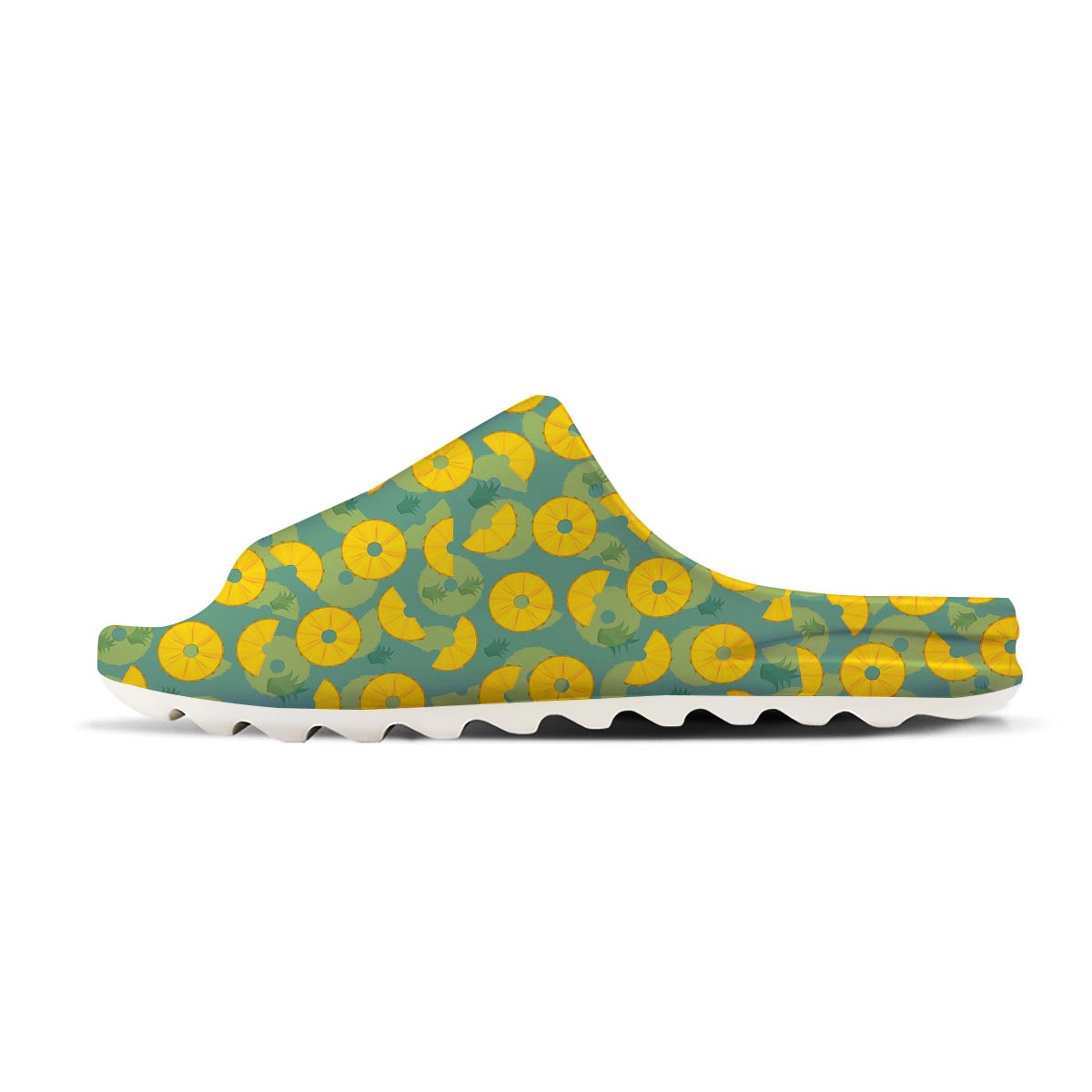 Pineapple Sliced Print Pattern Sandals-grizzshop