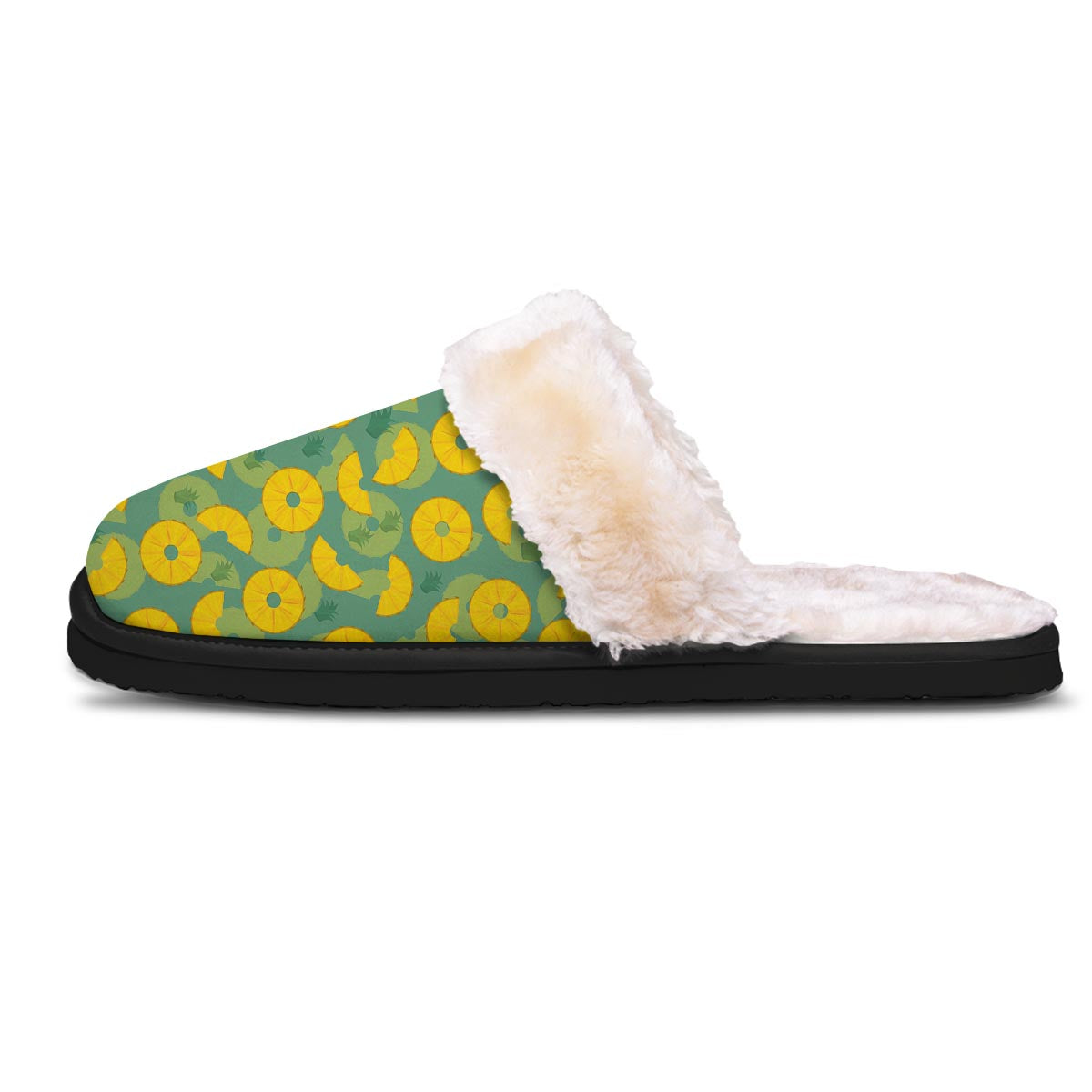 Pineapple Sliced Print Pattern Slippers-grizzshop
