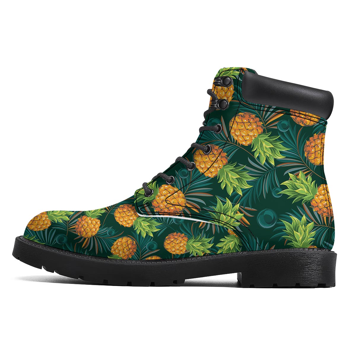 Pineapple Summer Print Pattern Boots-grizzshop