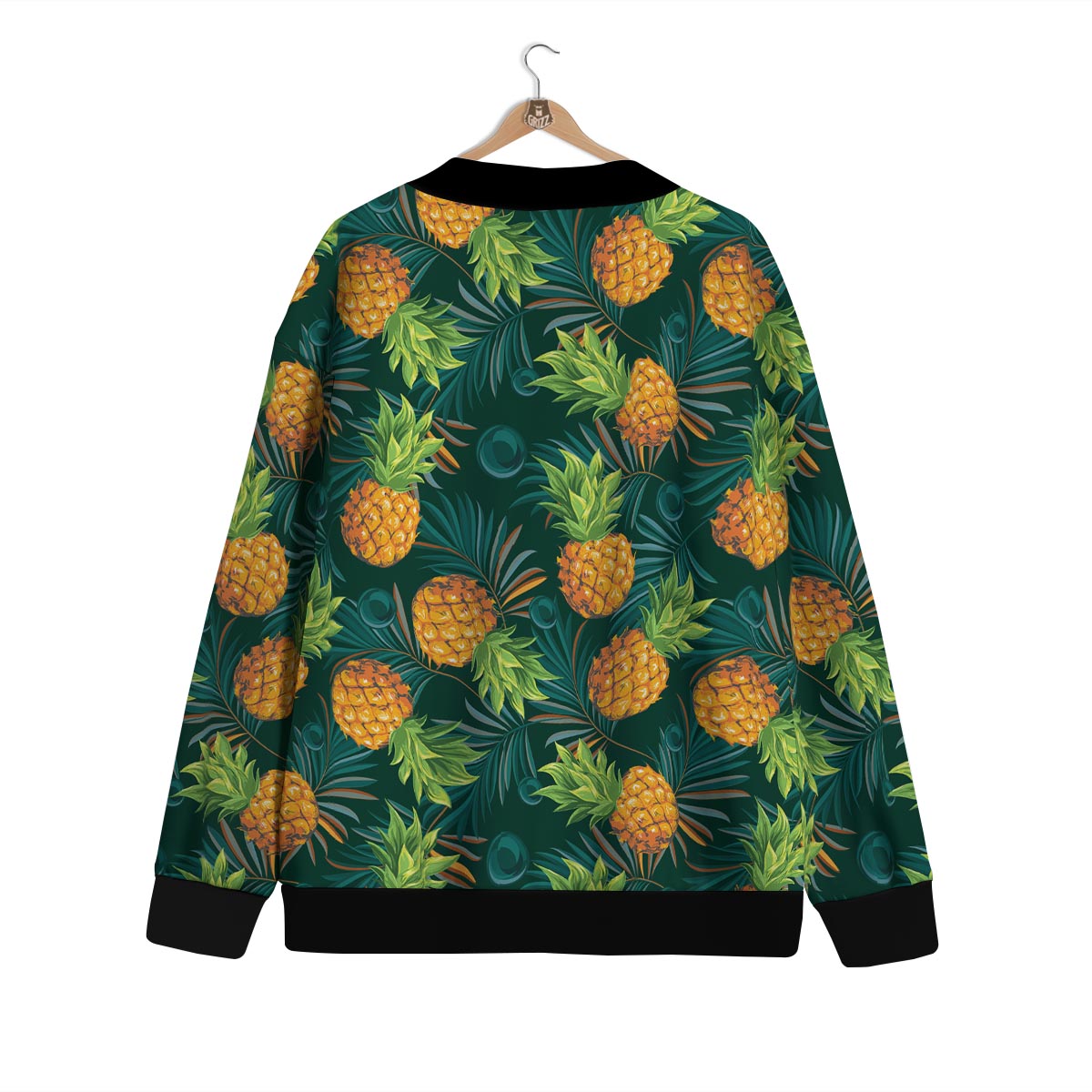 Pineapple Summer Print Pattern Cardigan-grizzshop