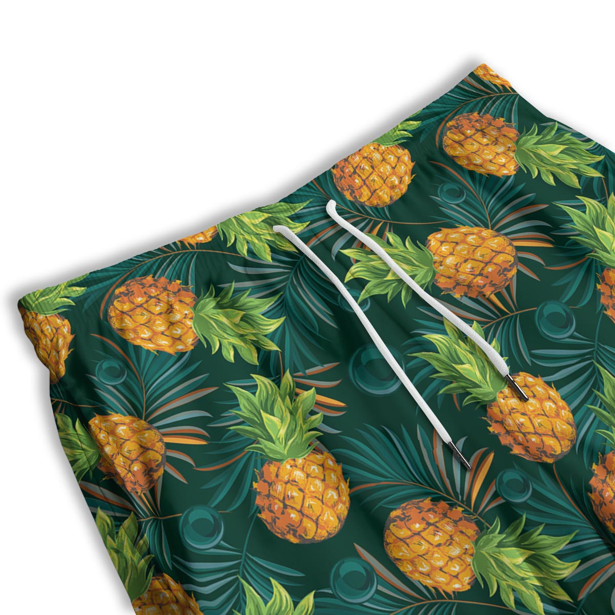 Pineapple Summer Print Pattern Men's Athletic Shorts-grizzshop