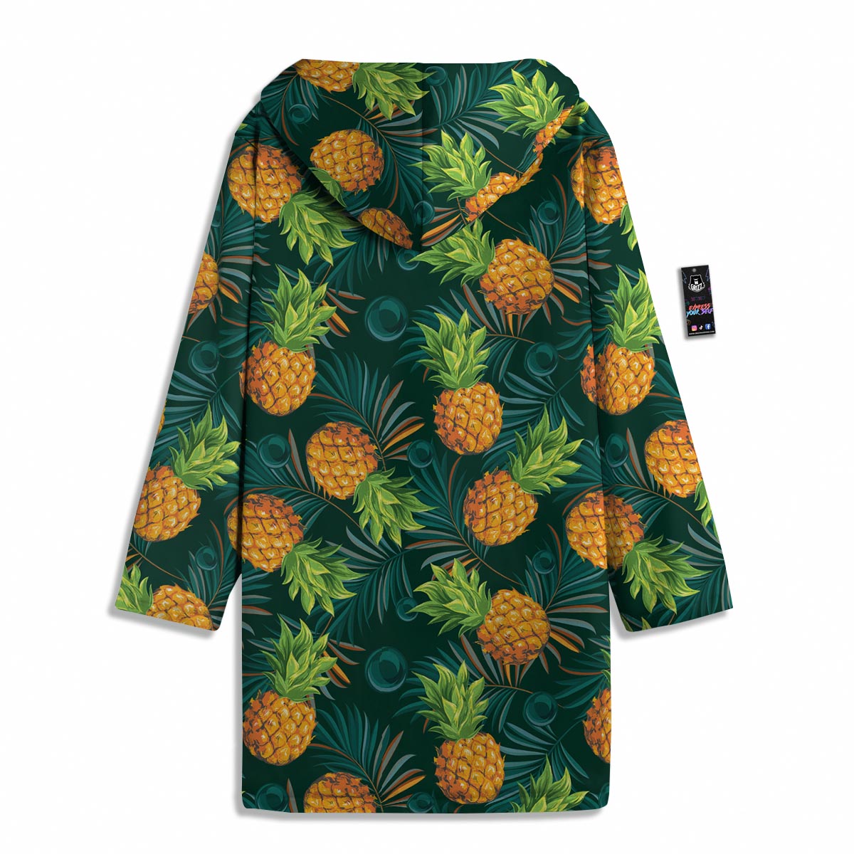 Pineapple Summer Print Pattern Men's Windbreaker Jacket-grizzshop