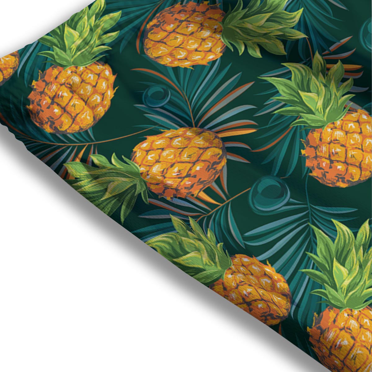 Pineapple Summer Print Pattern Mesh Shorts-grizzshop
