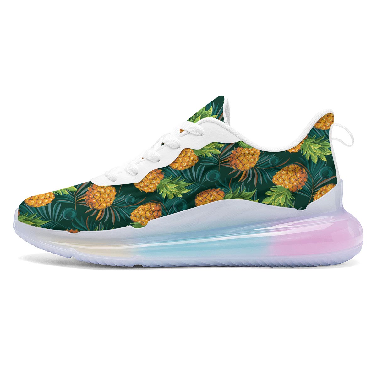Pineapple Summer Print Pattern Running Sneakers-grizzshop