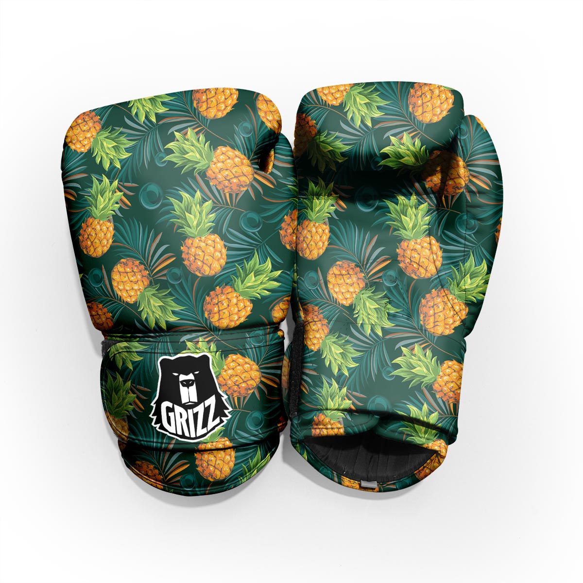 Pineapple Summer Print Pattern Sparring Gloves-grizzshop