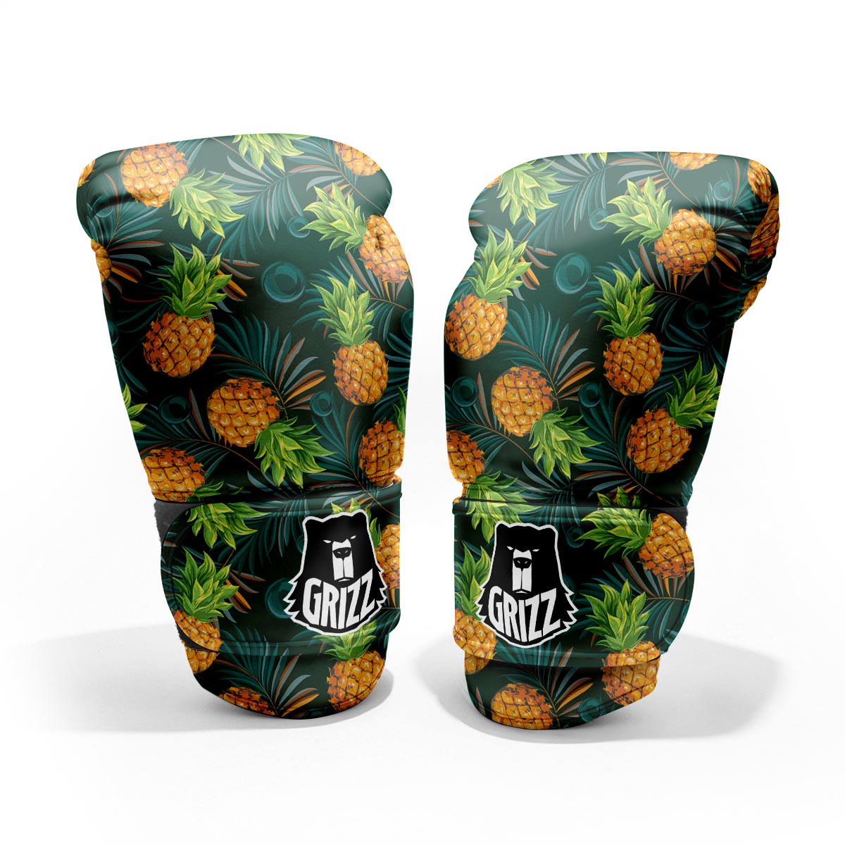 Pineapple Summer Print Pattern Sparring Gloves-grizzshop
