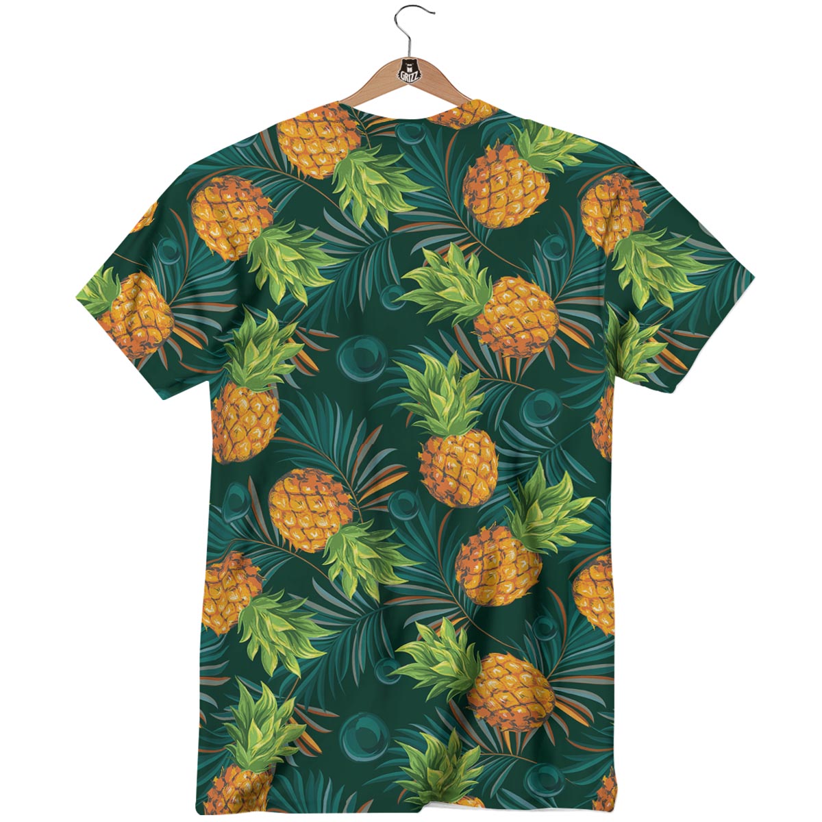 Pineapple Summer Print Pattern T-Shirt-grizzshop