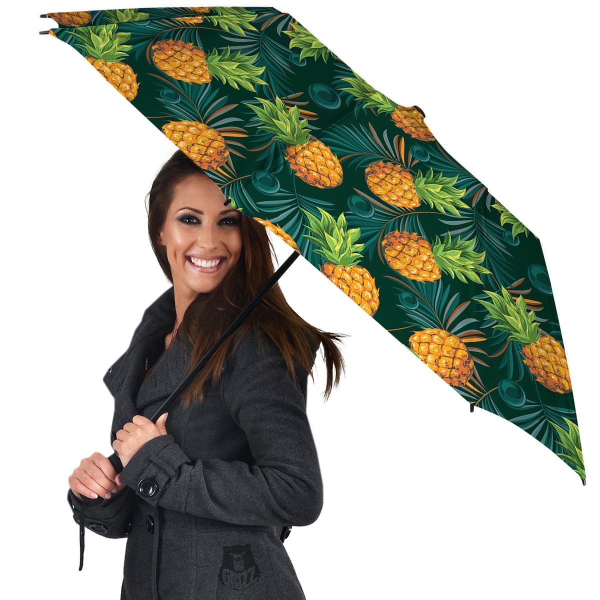 Pineapple Summer Print Pattern Umbrella-grizzshop