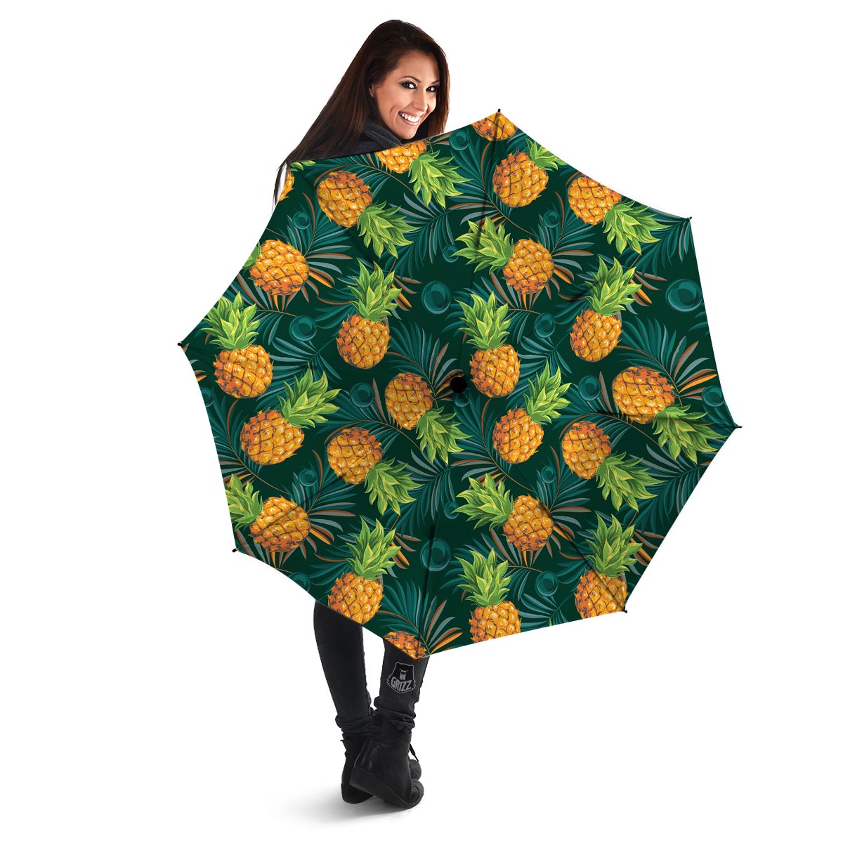 Pineapple Summer Print Pattern Umbrella-grizzshop