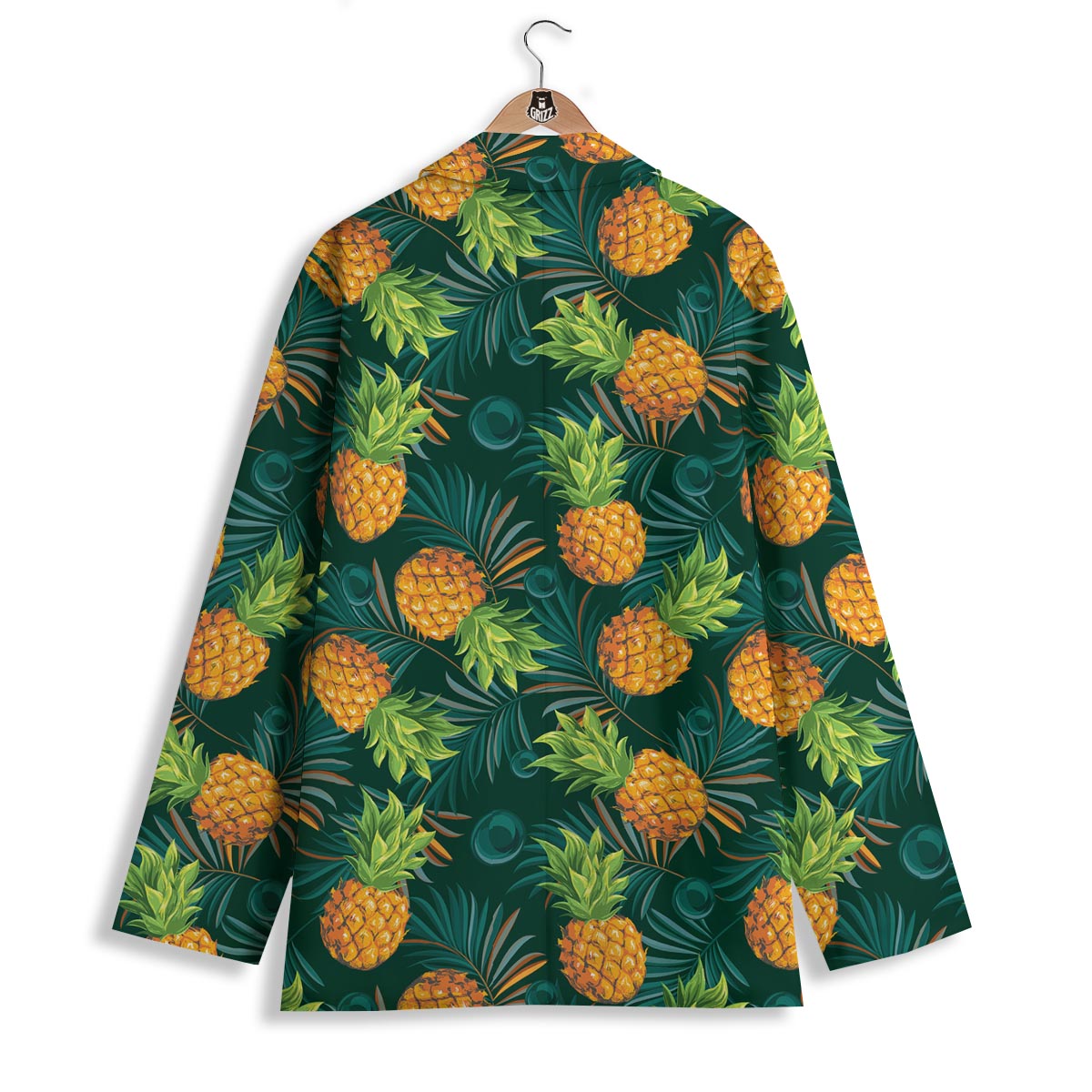 Pineapple Summer Print Pattern Women's Blazer-grizzshop