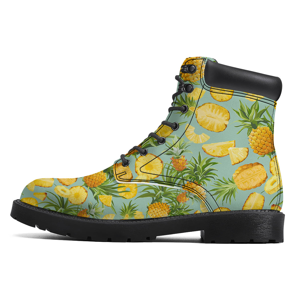 Pineapple Watercolor Print Pattern Boots-grizzshop