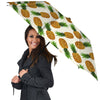 Pineapple White Print Pattern Umbrella-grizzshop