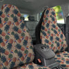 Pineapple Zebra Beige Print Pattern Car Seat Covers-grizzshop