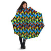 Pineapple Zigzag Print Pattern Umbrella-grizzshop