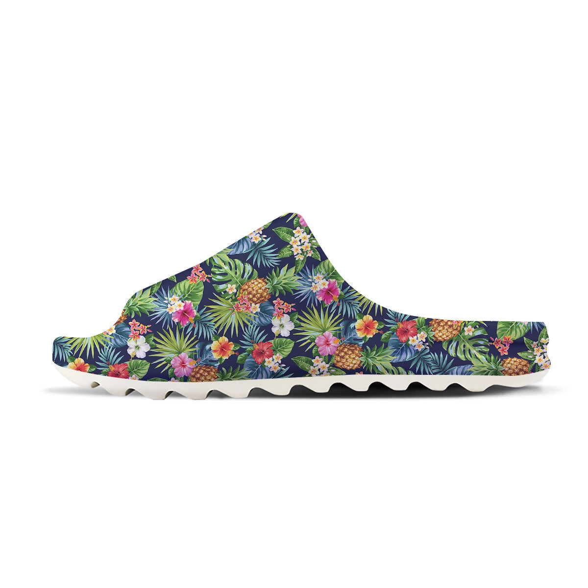 Pineapple Palm Leaf Print Pattern Sandals-grizzshop