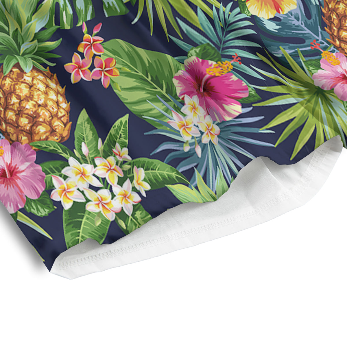 Pineapples Tropical Print Pattern Men's Athletic Shorts-grizzshop