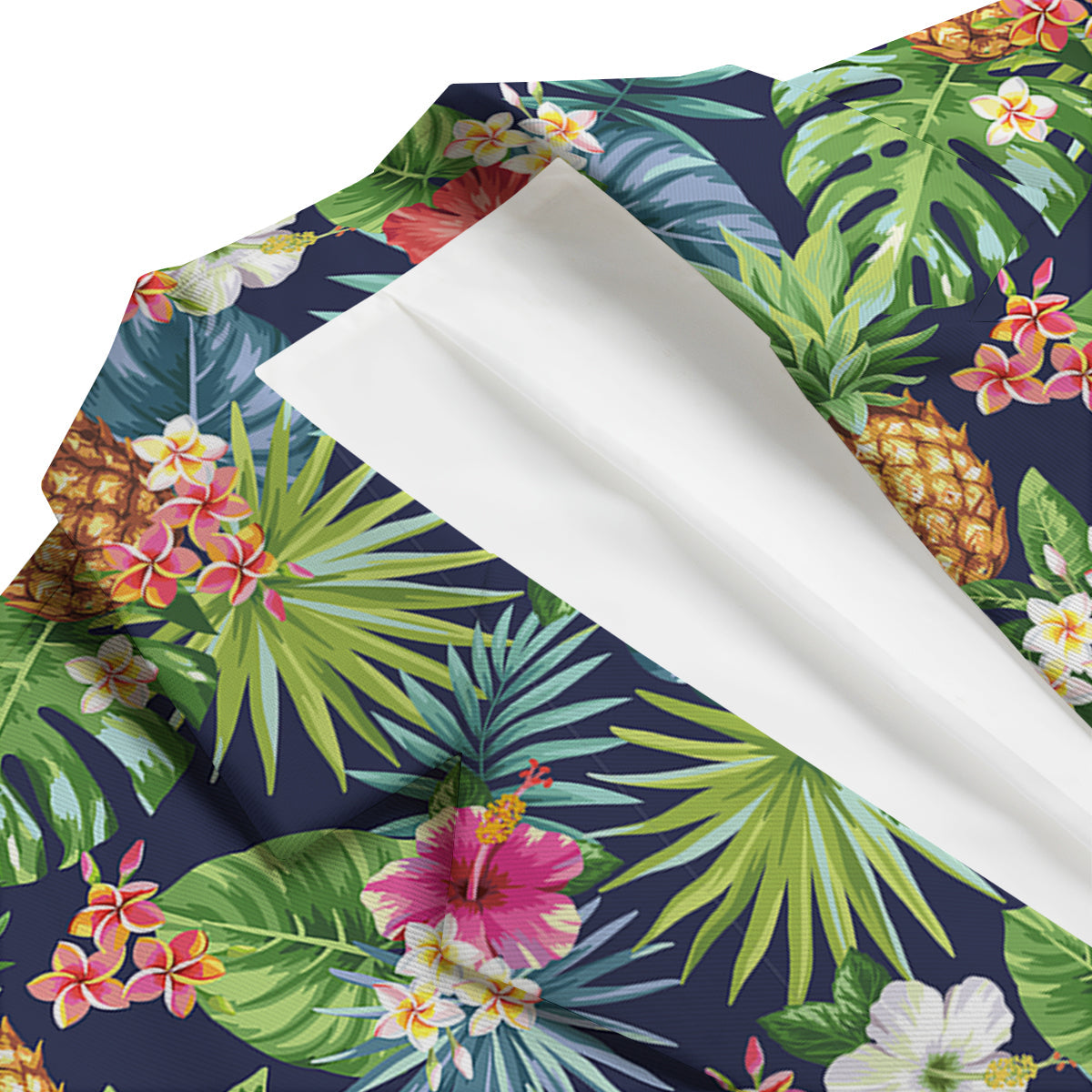 Pineapples Tropical Print Pattern Men's Blazer-grizzshop