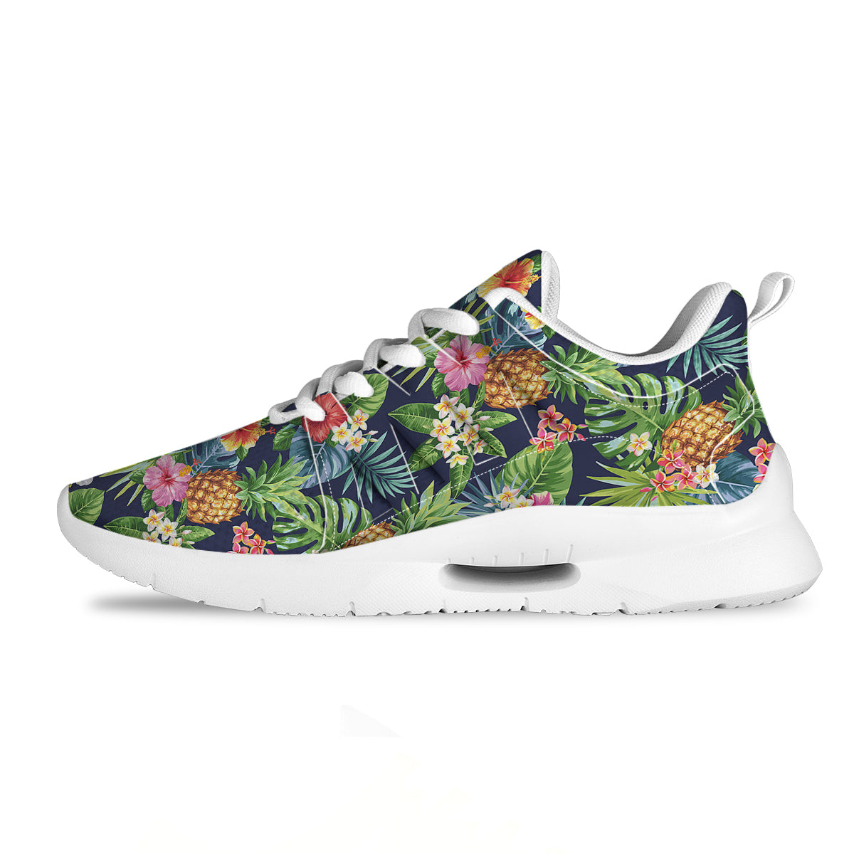Pineapples Tropical Print Pattern Tennis Shoes-grizzshop