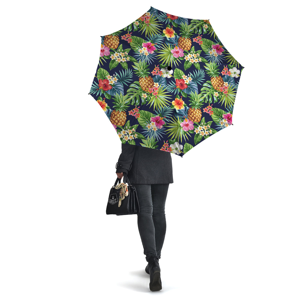 Pineapples Tropical Print Pattern Umbrella-grizzshop