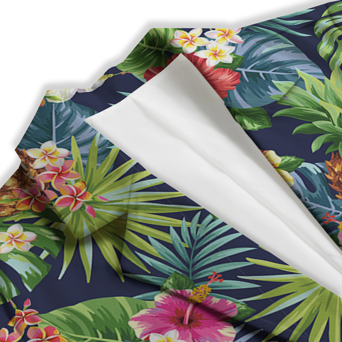 Pineapples Tropical Print Pattern Women's Blazer-grizzshop