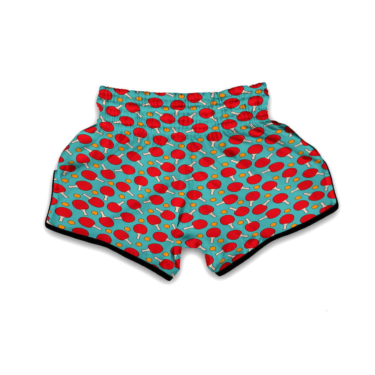 Pingpong And Ball Print Pattern Muay Thai Boxing Shorts-grizzshop