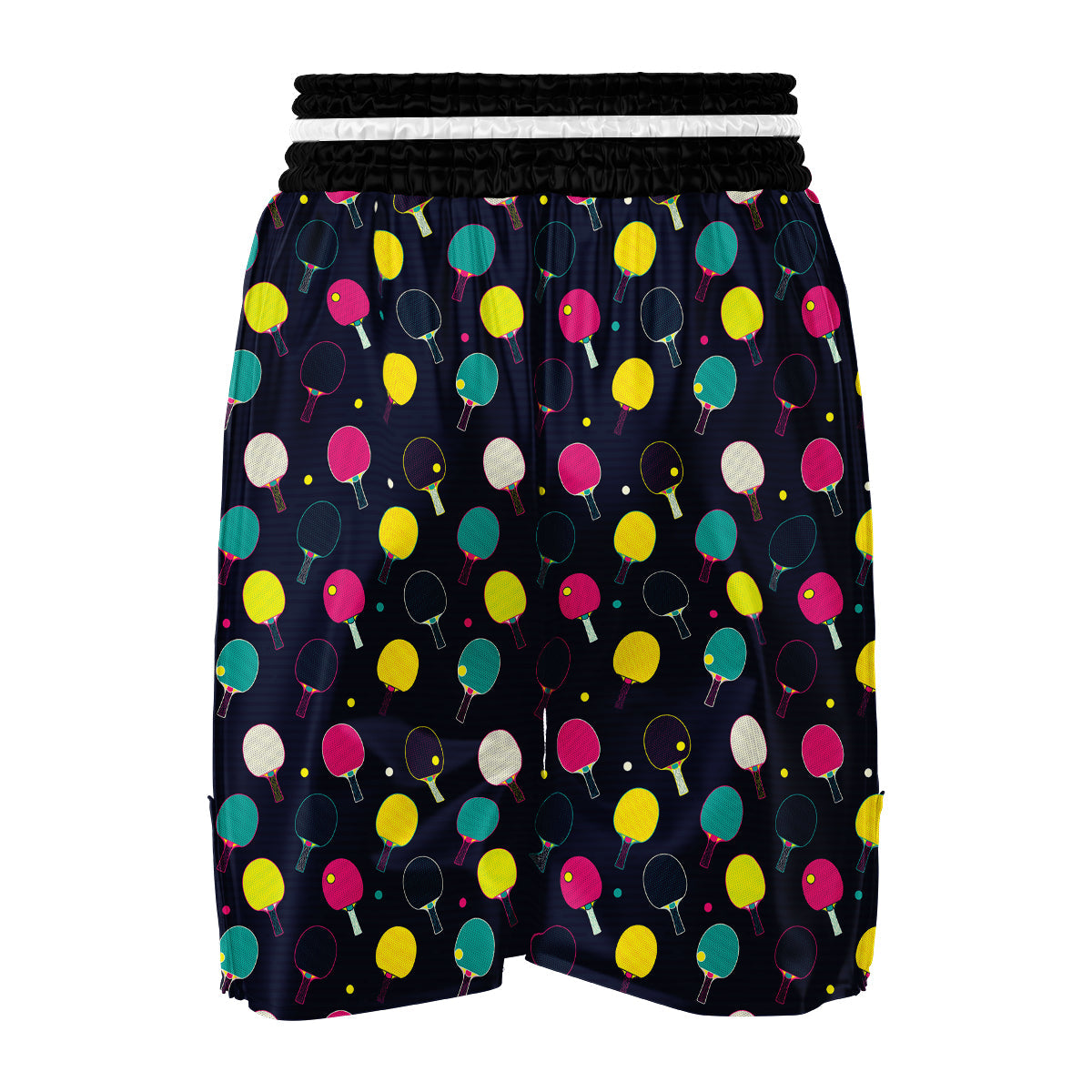 Pingpong Pop Colorful Print Pattern Boxing Shorts-grizzshop