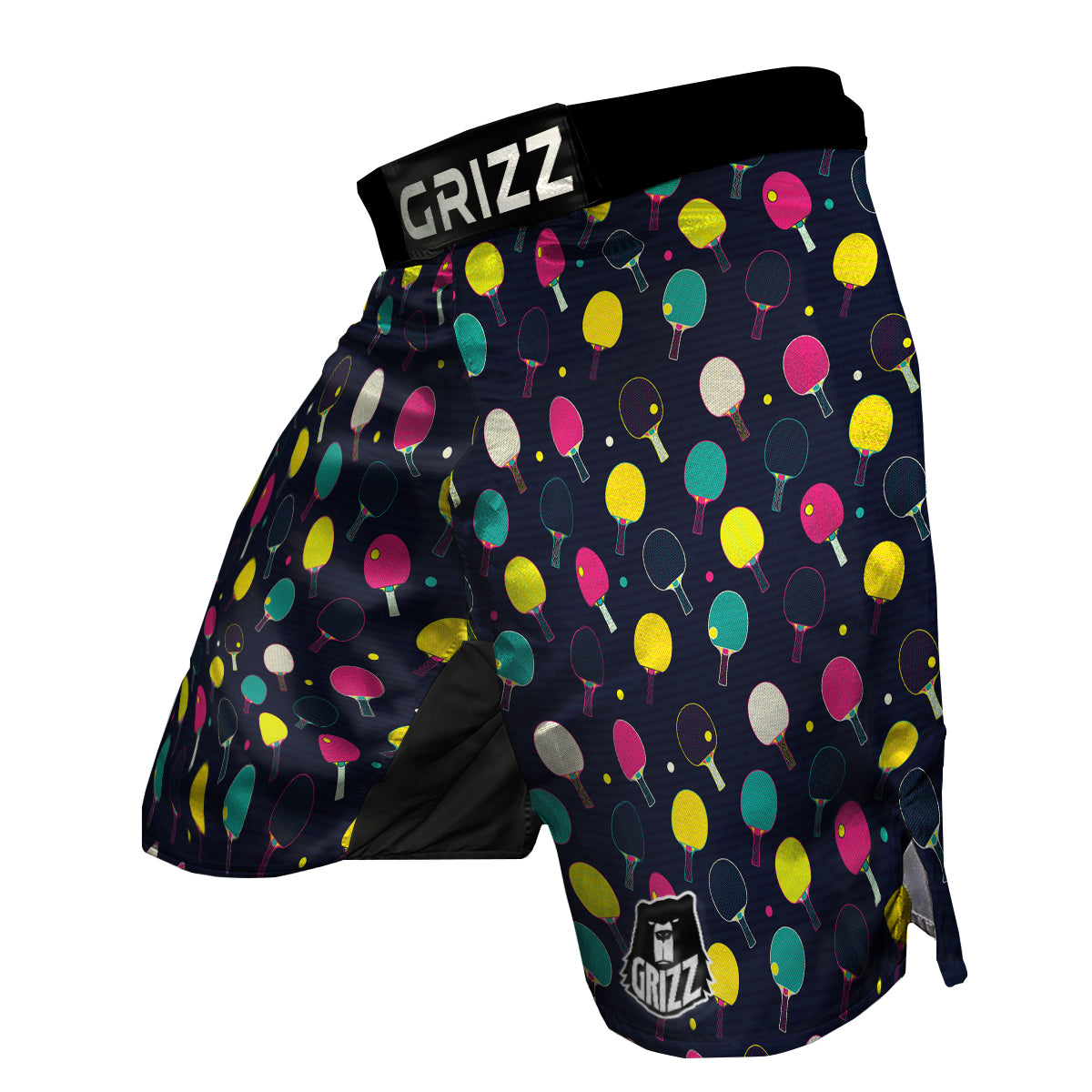 Pingpong Pop Colorful Print Pattern MMA Shorts-grizzshop