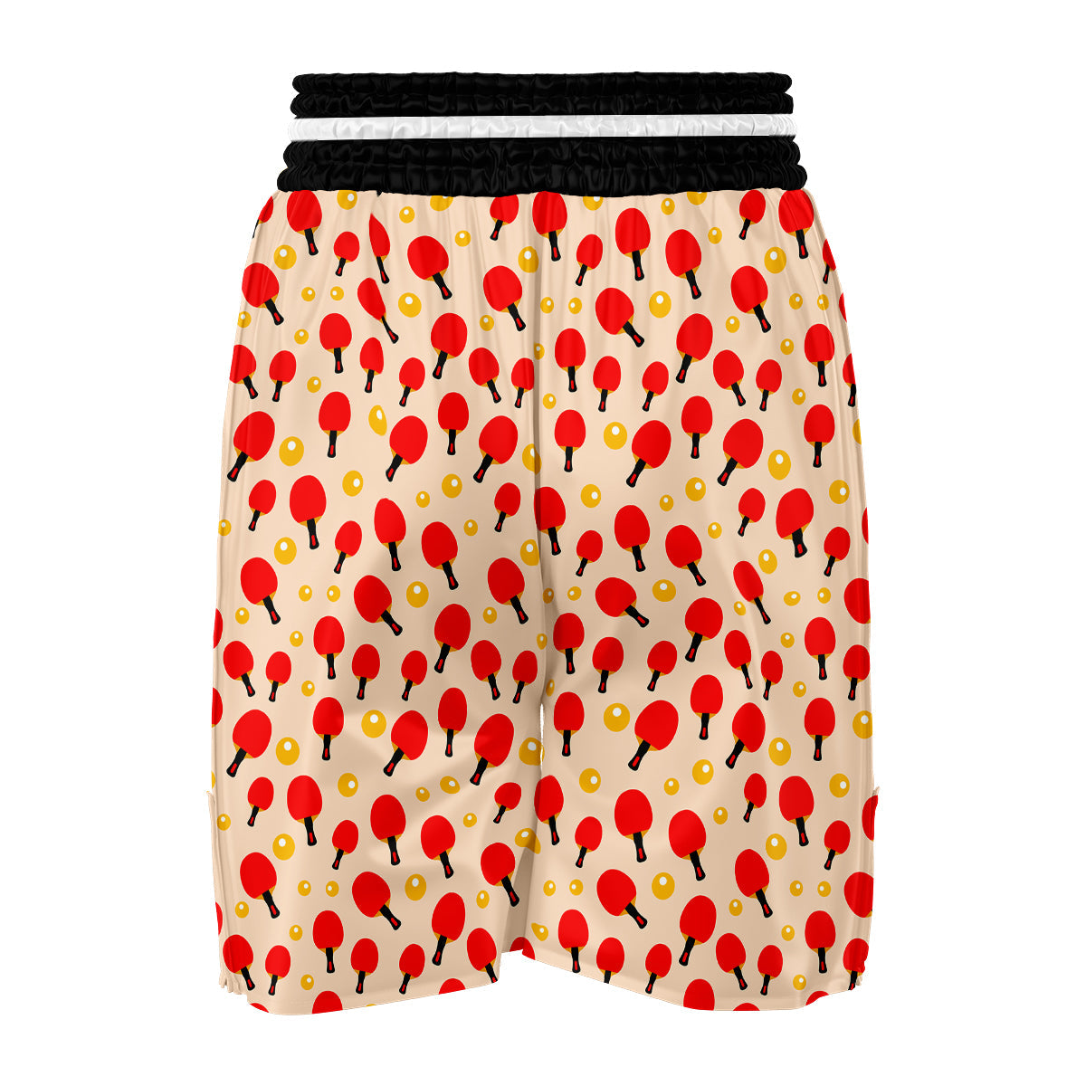 Pingpong Print Pattern Boxing Shorts-grizzshop