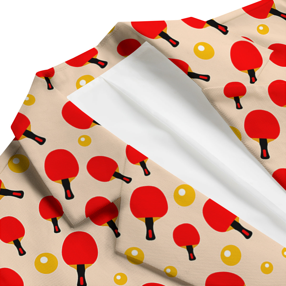 Pingpong Print Pattern Men's Blazer-grizzshop