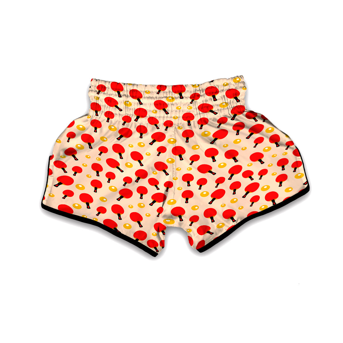 Pingpong Print Pattern Muay Thai Boxing Shorts-grizzshop