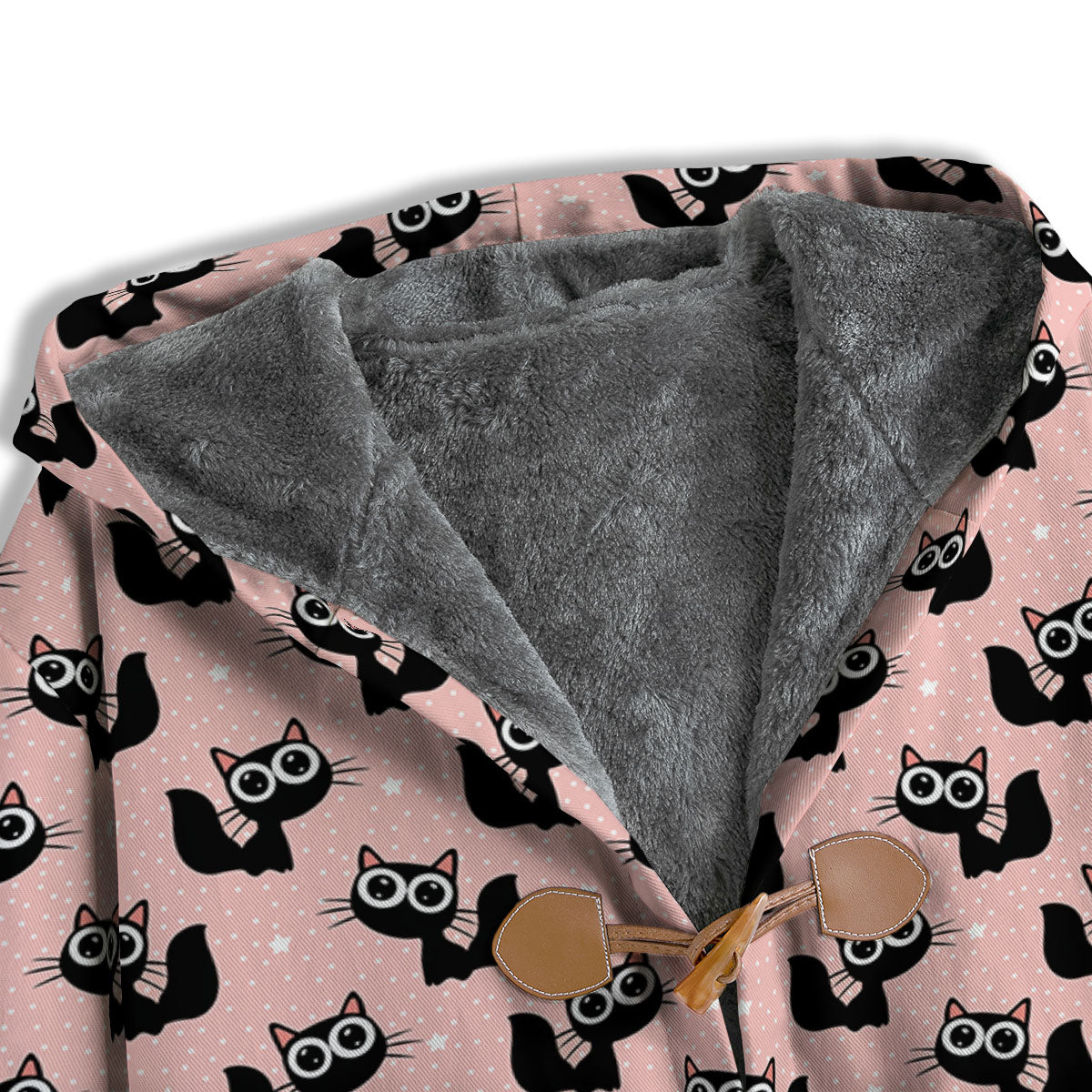 Pink And Black Cat Print Pattern Men's Windbreaker Jacket-grizzshop