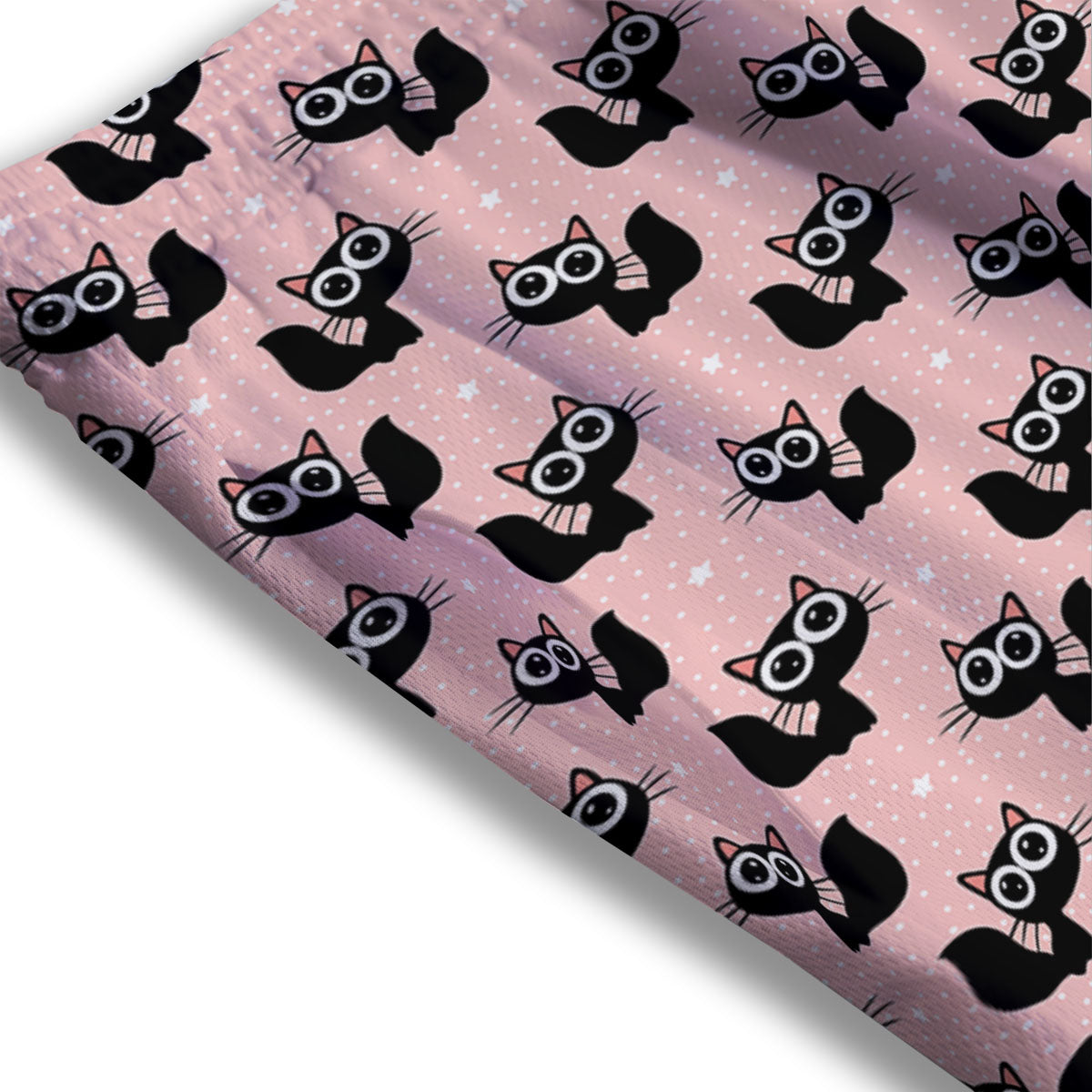 Playing Card Suits Gold Print Pattern Mesh Shorts