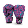 Pink And Blue Dot Leopard Boxing Gloves-grizzshop