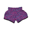 Pink And Blue Dot Leopard Muay Thai Boxing Shorts-grizzshop