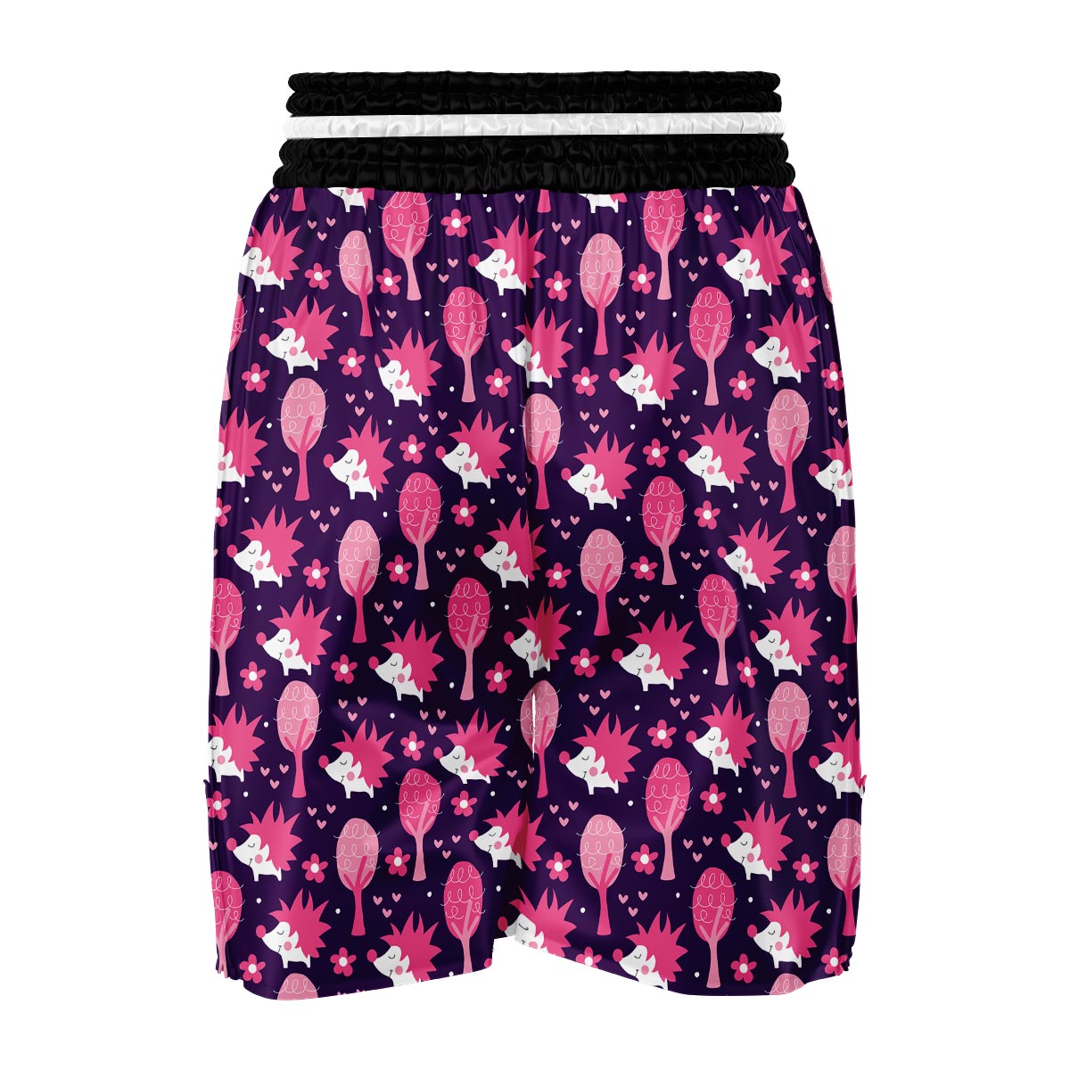 Pink And Blue Hedgehog Boxing Shorts-grizzshop