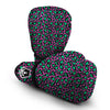 Pink And Green Dot Leopard Boxing Gloves-grizzshop