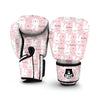 Pink Bunny Rabbit Pattern Print Boxing Gloves-grizzshop