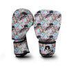 Pink Butterfly Palm Leave Boxing Gloves-grizzshop