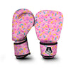 Pink Candy Pattern Print Boxing Gloves-grizzshop