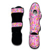 Pink Candy Pattern Print Muay Thai Shin Guards-grizzshop