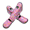 Pink Candy Pattern Print Muay Thai Shin Guards-grizzshop