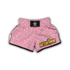 Pink Candy Sprinkles Sweet Print Pattern Muay Thai Boxing Shorts-grizzshop