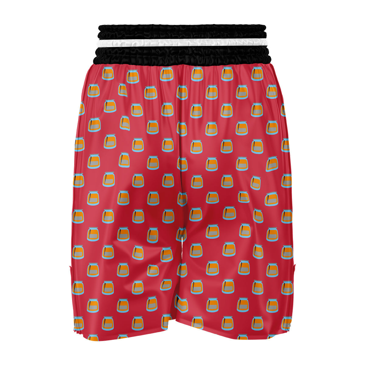 Pink Canning Print Pattern Boxing Shorts-grizzshop