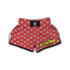 Pink Canning Print Pattern Muay Thai Boxing Shorts-grizzshop