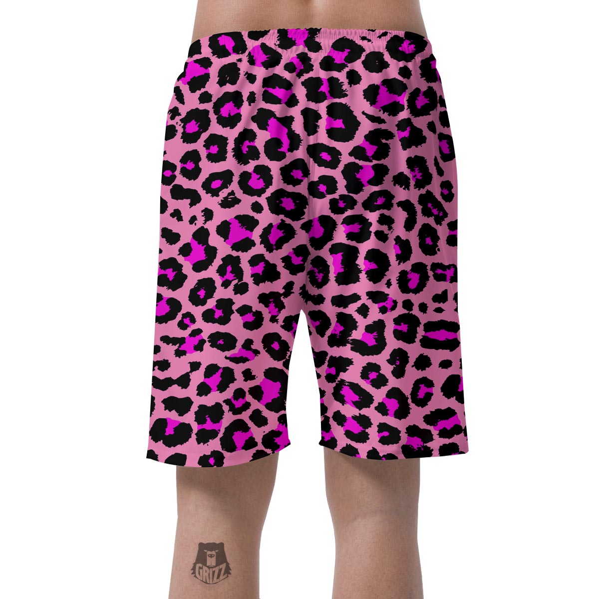 Pink Cheetah Leopard Men's Shorts-grizzshop